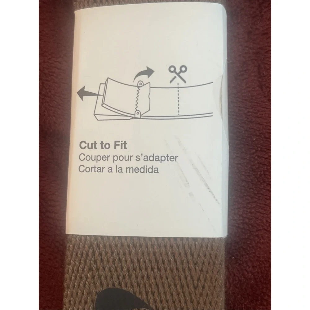 Nike NEW Mens Swoosh Adjustable Brown Web Waist Belt Up To 42